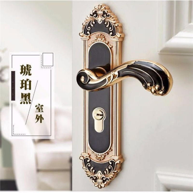 Furniture Hardware Handles - European Style Mute Room Door Lock