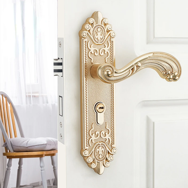 Furniture Hardware Handles - European Silent Interior Door Handle Luxury
