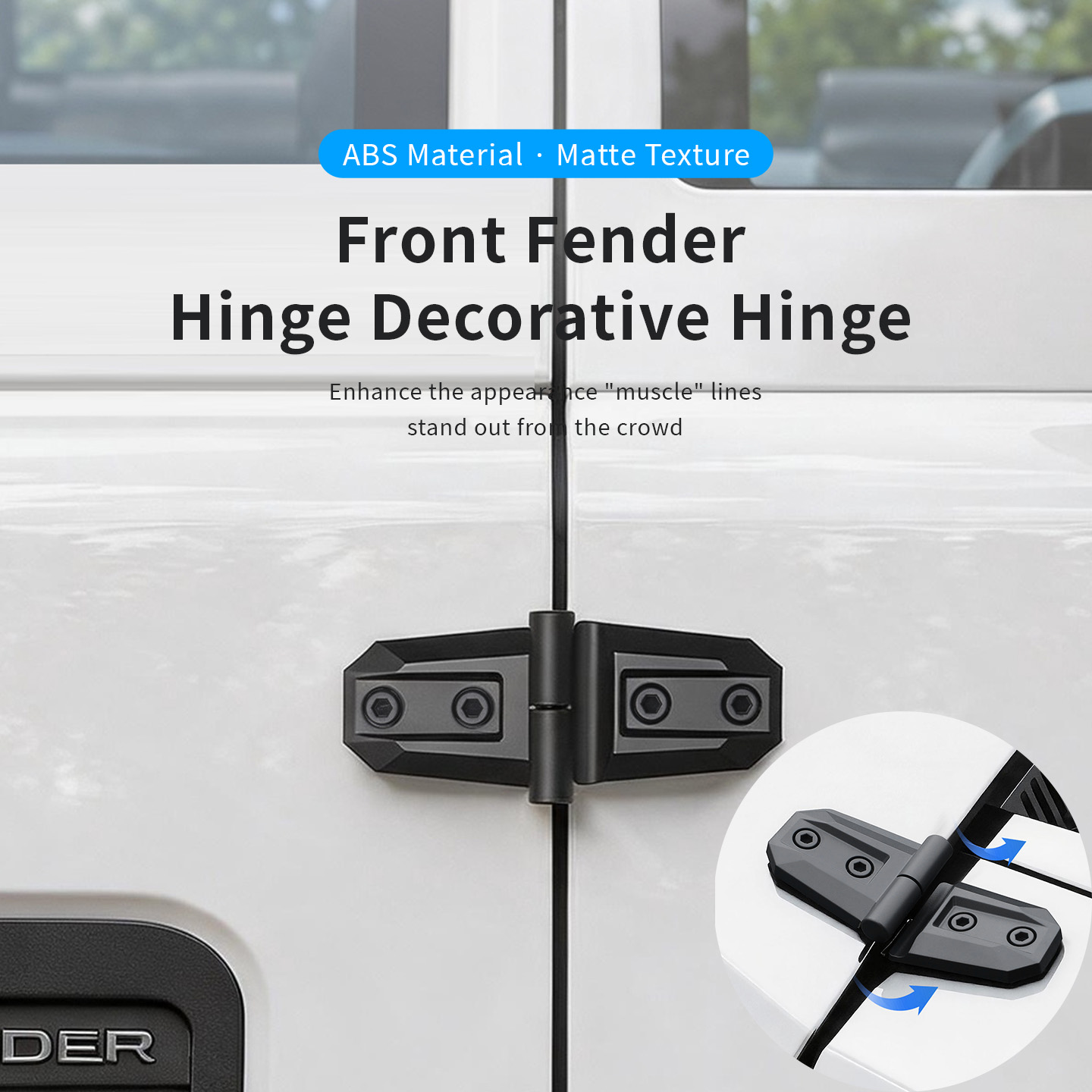 Furniture Hardware Fittings - 2PCS ABS Car Engine Hood Door