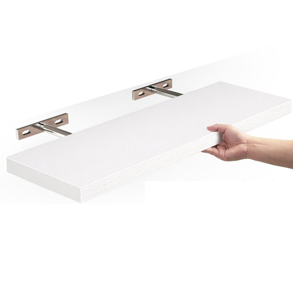 Wooden Hanging Storage Rack Du - Shelf Bracket Pair recension och pris