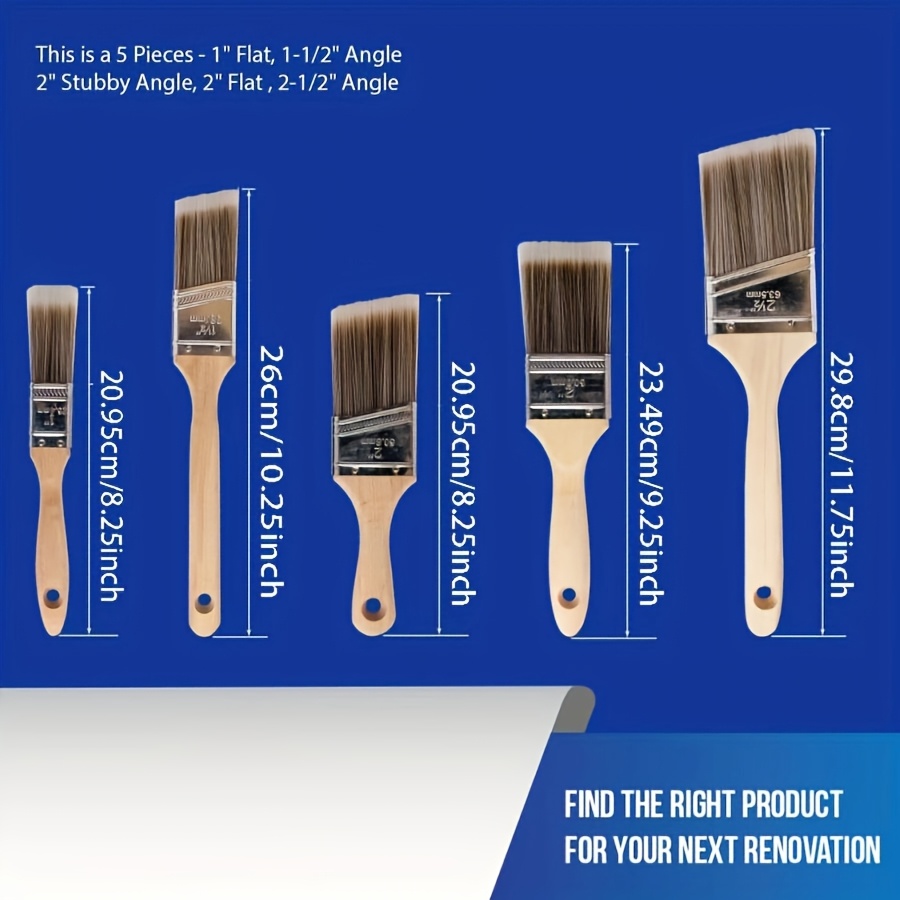 5Pcs High Quality Paint Brush  - Furniture Home Hardware recension och pris