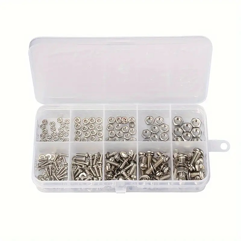 320PCS Hex Nuts & Bolts Set M2 - Furniture Home Hardware recension och pris