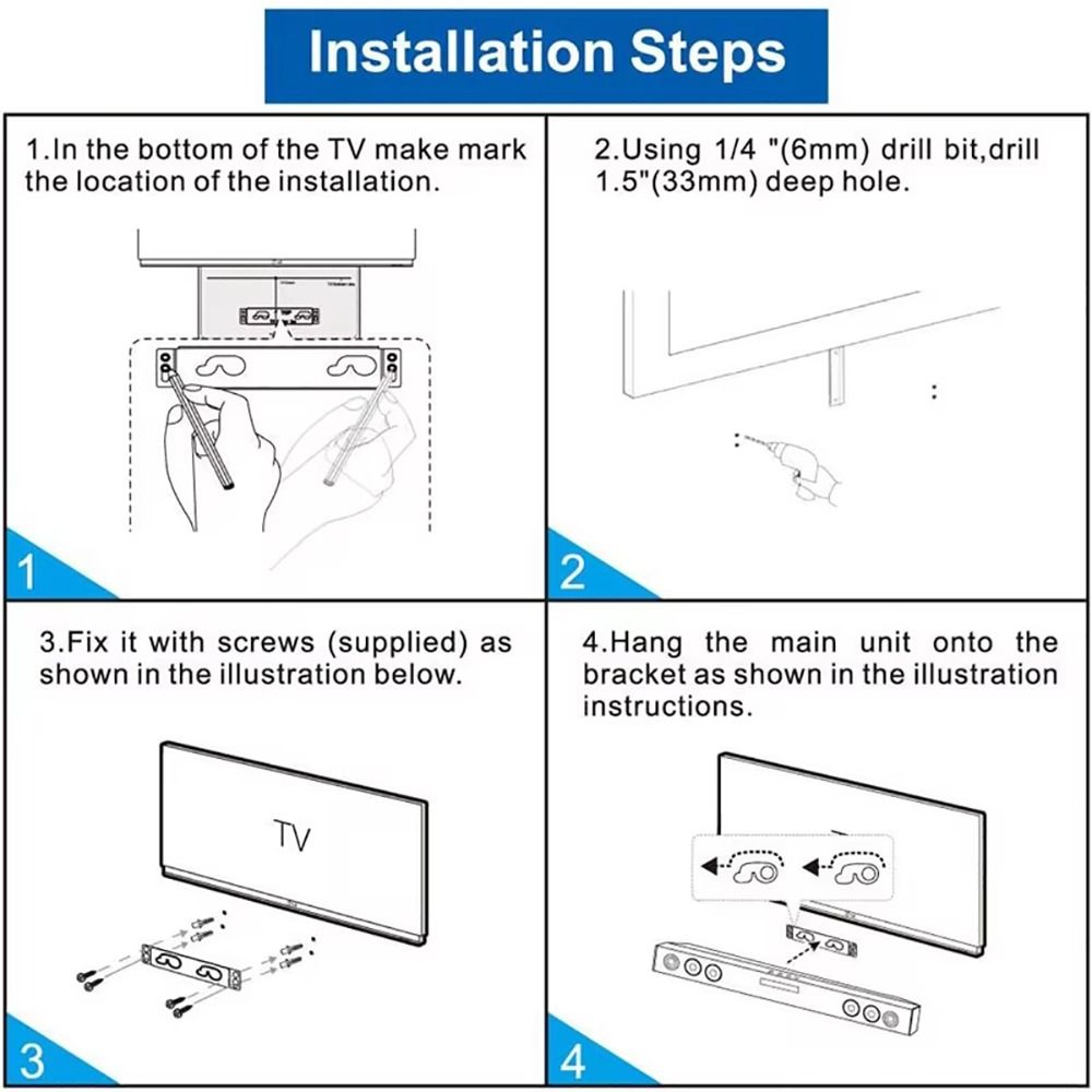 Wall Mount Sound Bar Mounts An - Shelf Bracket Pair recension och pris