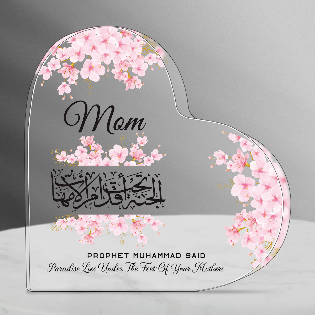 Heart Acrylic Desk Plaque Mom  - Furniture Paradise & Hardware Ghaziabad recension och pris