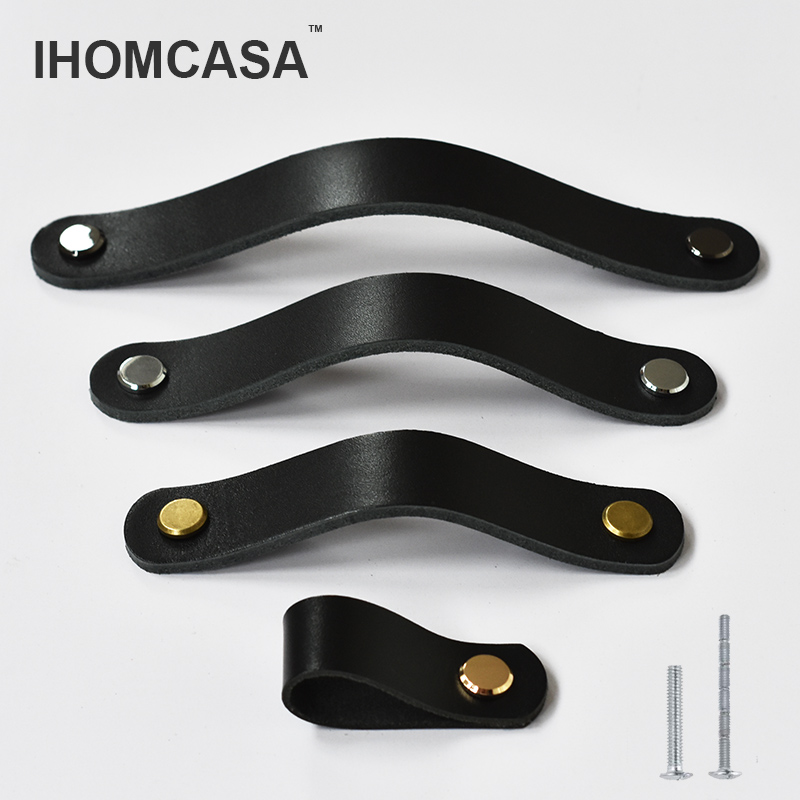 IHOMCASA Black Leather Knobs   - Furniture Hardware China recension och pris