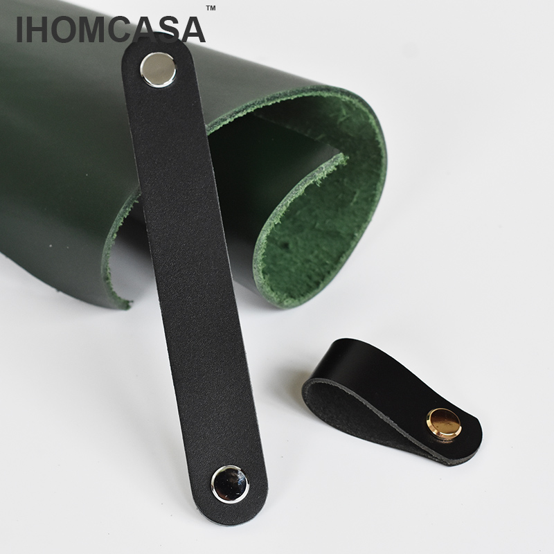 IHOMCASA Black Leather Knobs   - Furniture Hardware China recension och pris