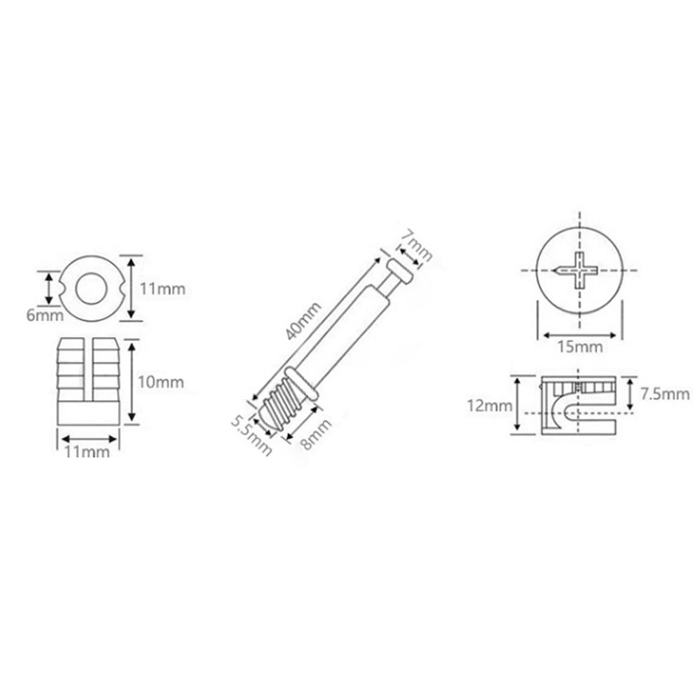 3 in 1 Dowel Jig Screw Furnitu - Furniture Hardware Nut recension och pris