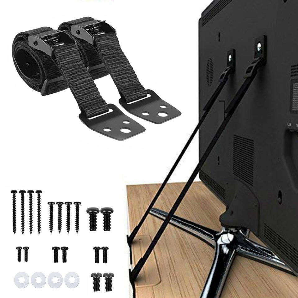 2 Pack Adjustable TV Safety St - Furniture Hardware Suppliers recension och pris