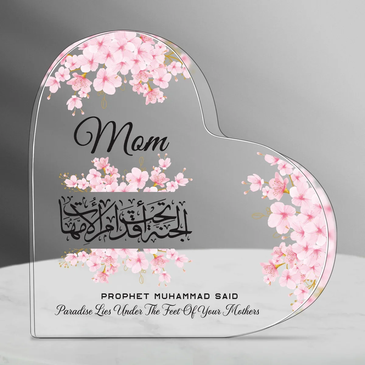 Heart Acrylic Desk Plaque Mom  - Furniture Paradise & Hardware Ghaziabad recension och pris