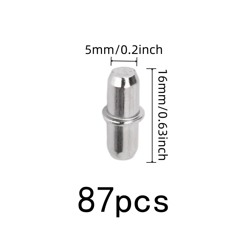 87 pcs Shelf Support Pins with - Furniture Hardware Material recension och pris