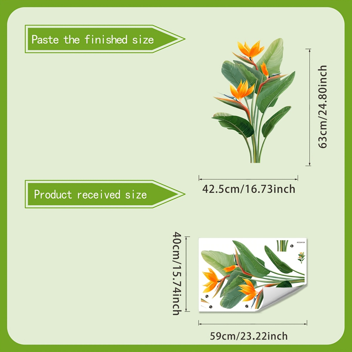 1 Piece of Jungle Leaf Wall St - Furniture Paradise & Hardware Ghaziabad recension och pris
