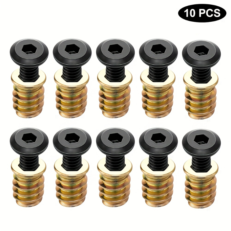 10PCS Nut Threaded Inserts Com - Furniture Hardware Nut recension och pris