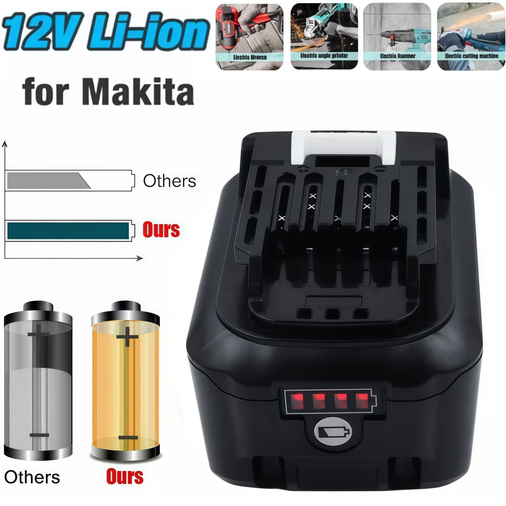 10.8V 12V Max 4.0Ah/6.0Ah Li-i - Makita Drill Hp1640 recension och pris