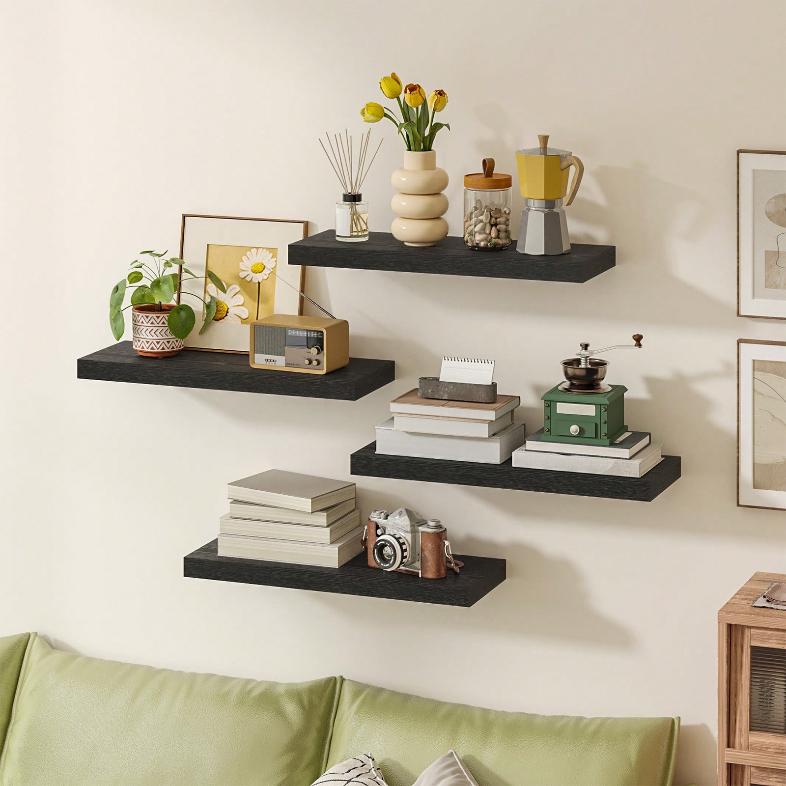 4 Pack Floating Shelves Modern - Shelf Bracket Pair recension och pris